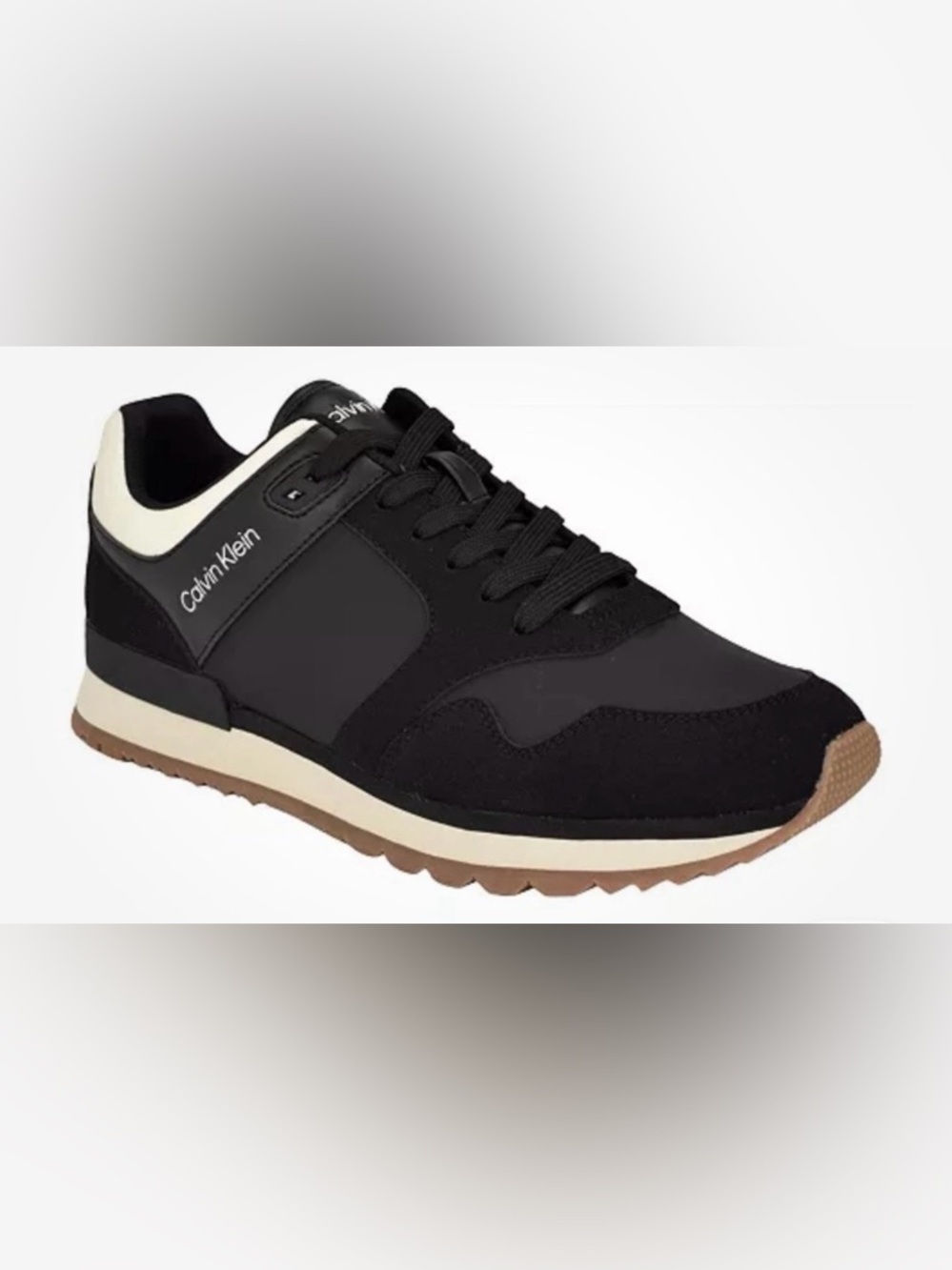 Calvin Klein Men’s Black Low-Top Sneaker With Original Box